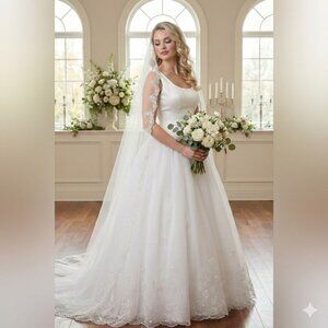 Nina Balducci labels 6 came from preservation box white dress